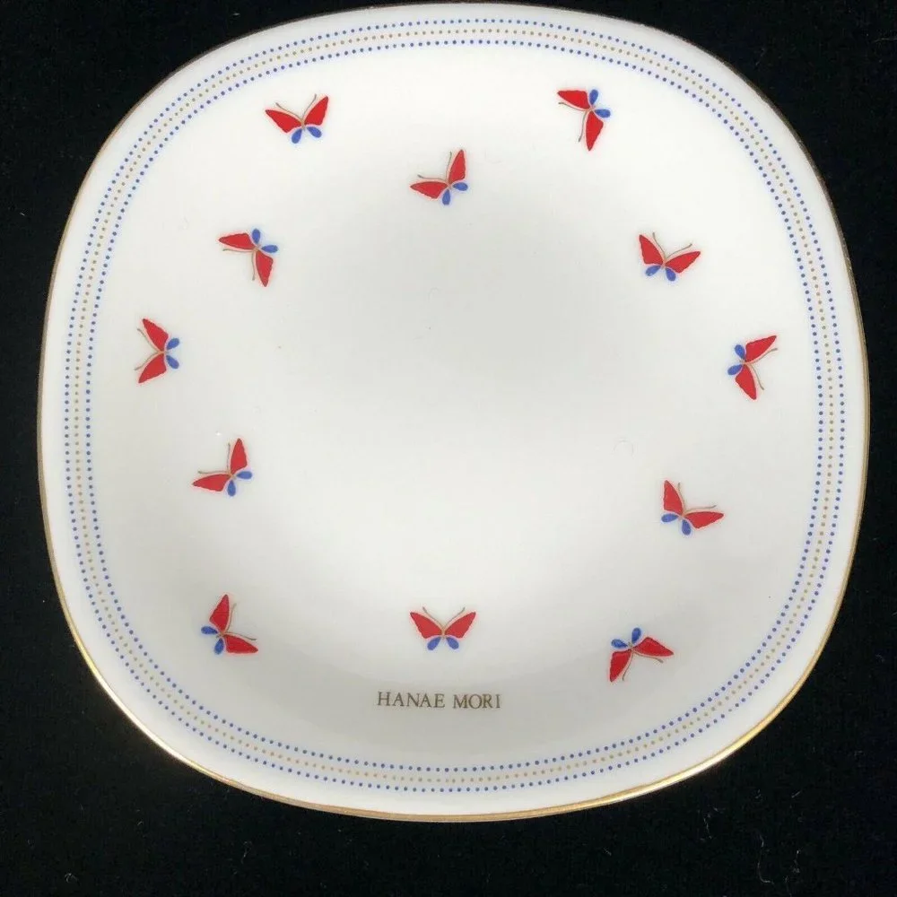5 Haeae Mori Butterfly Plates Square Dessert‎ Yamak